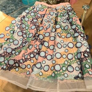 Anthropologie multicolor skirt  0 XS